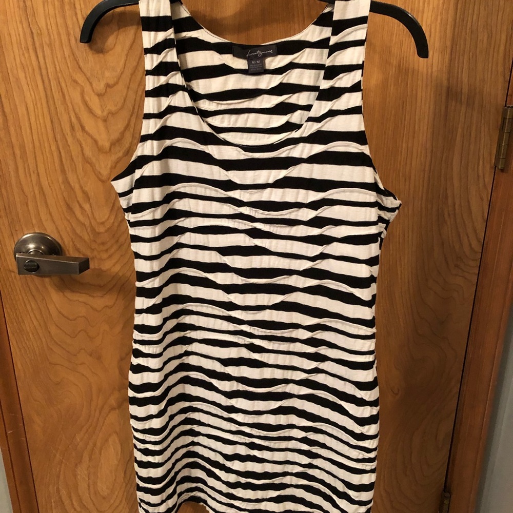 twenty one black and white dress